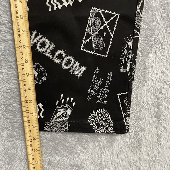 Volcom True To This Pants Size Med Featured Artist Vaderetro Elastic Waist Pants - Picture 8 of 11